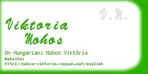 viktoria mohos business card